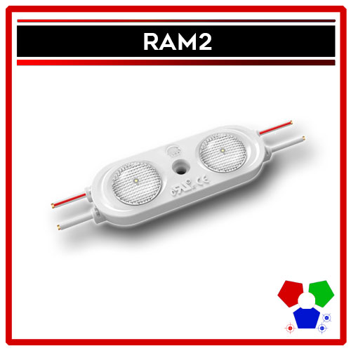 LED Modul 1W 12VDC IP67 180° Grad Linse Werbetechnik Leuchtbuchstaben Osram Ram1 